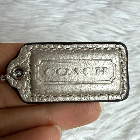 1.5" COACH Fob Bag Charm Hang tag Hangtag - Picture 1 of 2
